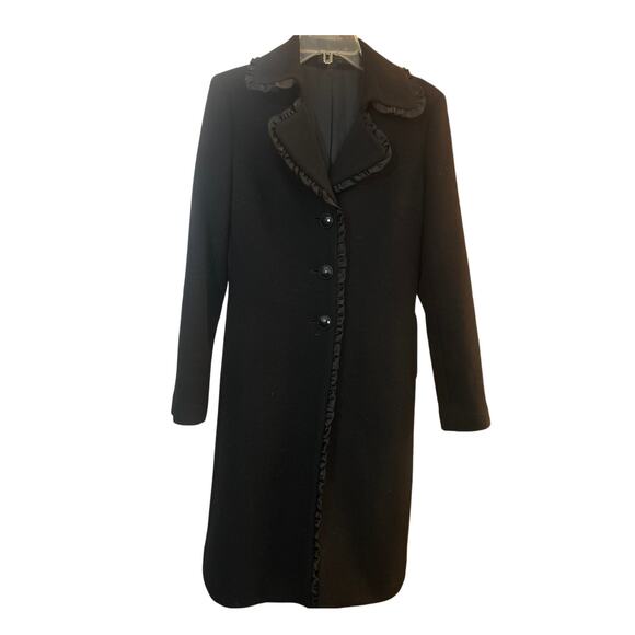Express design studio - long black cashmere wool coat - Picture 3 of 8